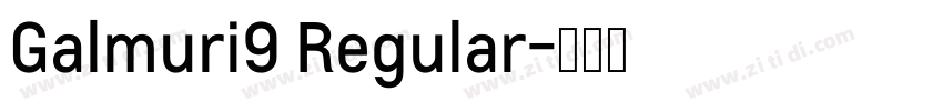 Galmuri9 Regular字体转换